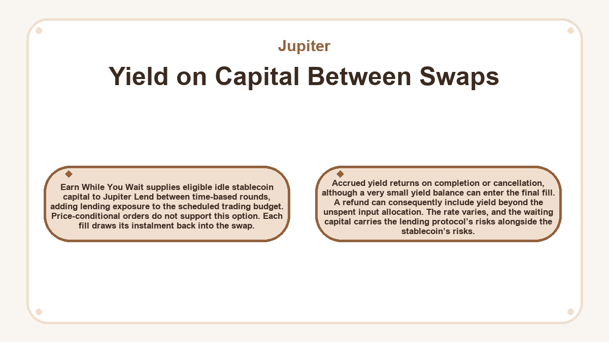 Illustration: Jupiter - Yield on Capital Between Swaps